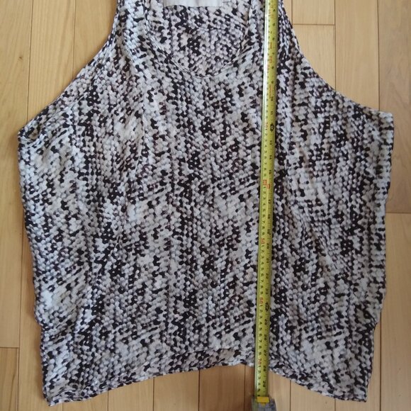 silk animal print tank top size M Frey Dry clean only - Picture 9 of 10